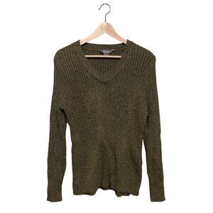 Natural Selections Army Green Sweater‎